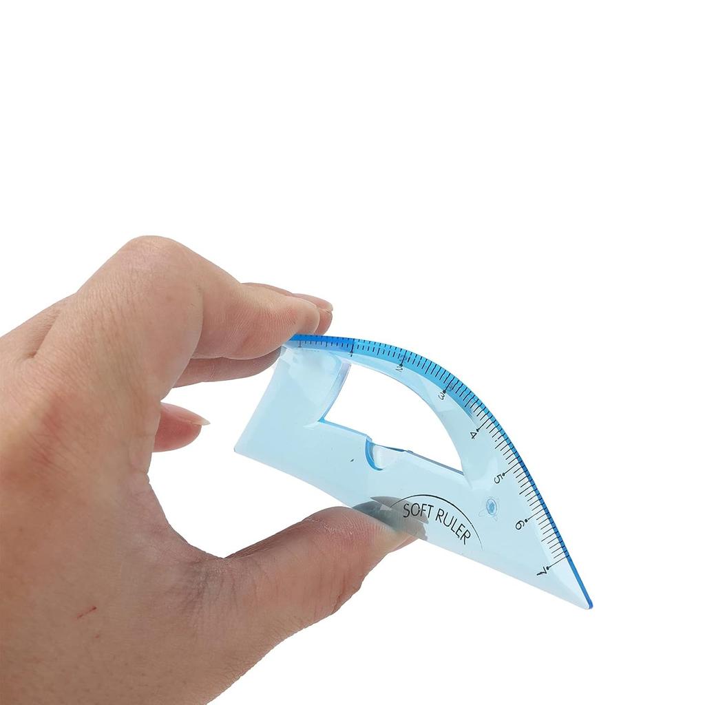 Набор математических геометрических инструментов из 4 штук для детей, прозрачные инструменты для измерения углов и длины, геометрический набор для детей, включает пластиковую прозрачную линейку, транспортир,