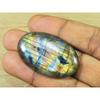 26X42X7MM Natural Labradorite Oval Crystal Cabochon Loose Gemstone 70Cts. SK-3342