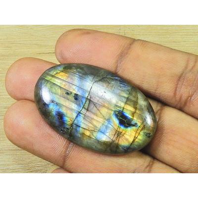 26X42X7MM натуральный лабрадорит овальный кристалл кабошон россыпью драгоценный камень 70 карат. СК-3342