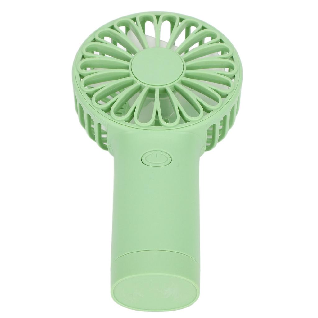 Зеленый портативный ручной вентилятор с USB-перезаряжаемой батареей, небольшой вентилятор для путешествий, пикника, офиса