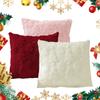 Чехол на подушку «Рождественская елка», мягкая декоративная наволочка, пушистая наволочка «Снежинка» для зимнего праздничного украшения