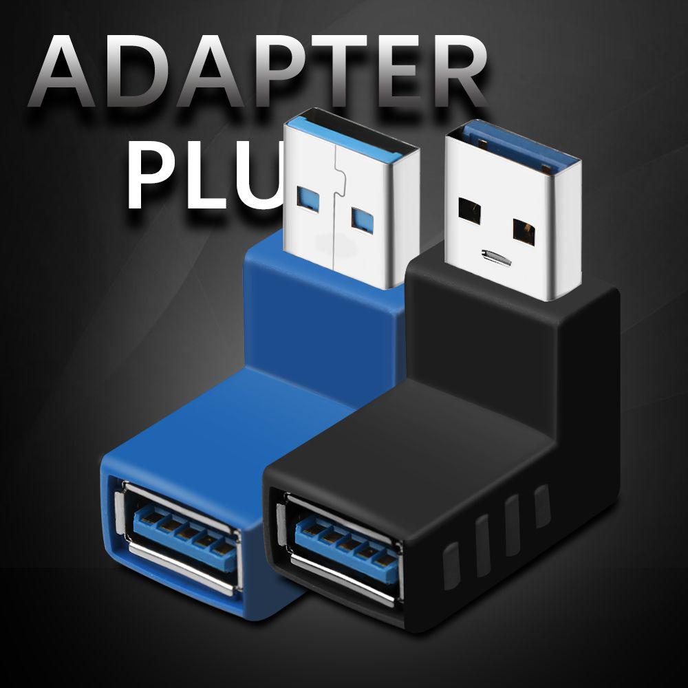 Laptop/PC High Speed Connector USB 3.0 Right+Left Type A Male To Female Adapter Plug