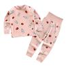 Autumn 2pcs Sleepwear Suit Pyjamas Baby Pajamas Sets Cotton Pajamas Long Sleeved T-shirt+Pant