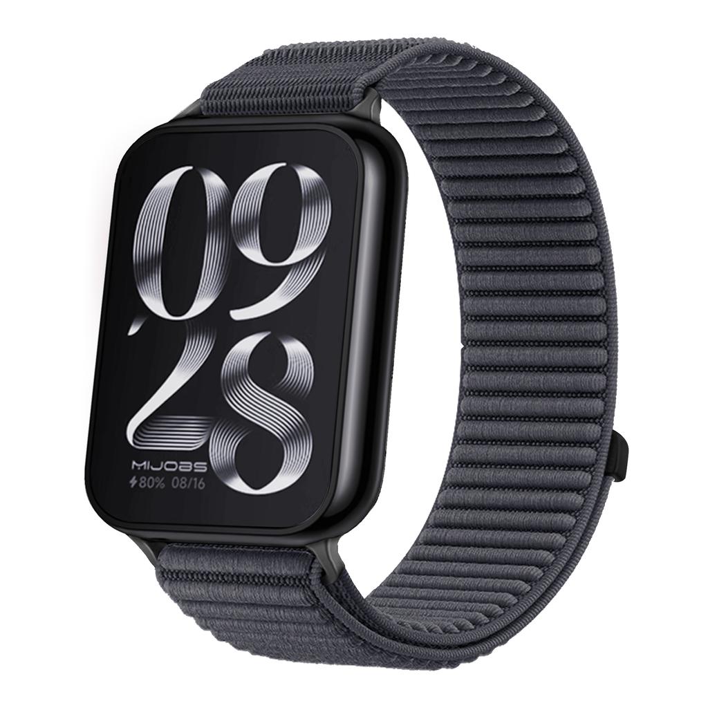 Спортивный плетеный нейлоновый ремешок-петля для Xiaomi Mi Band 9 Pro 8 Pro с металлической пряжкой, дышащий браслет, ремешок для Redmi Watch 6 5 4
