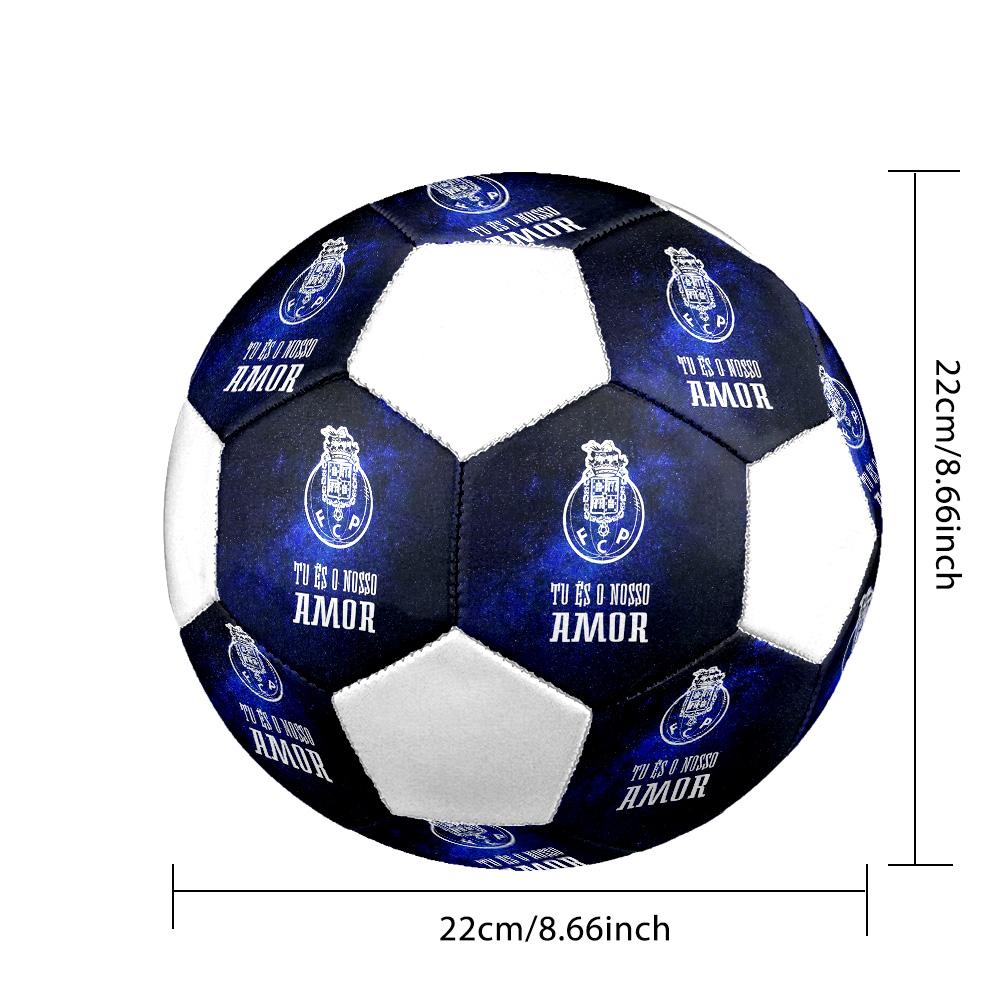 1PC FC Porto football size 5 soccer ball PrahaIndoor Soccer Ball Colorful All Ages Machine Stitched PVC Competition Ready Durable High-Bounce