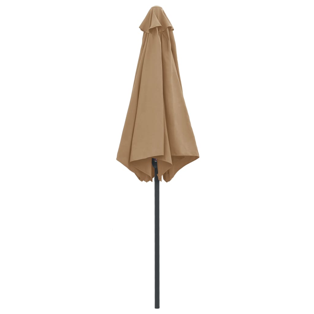 Sun Umbrella with Aluminum Pole 270 x 246 cm Taupe