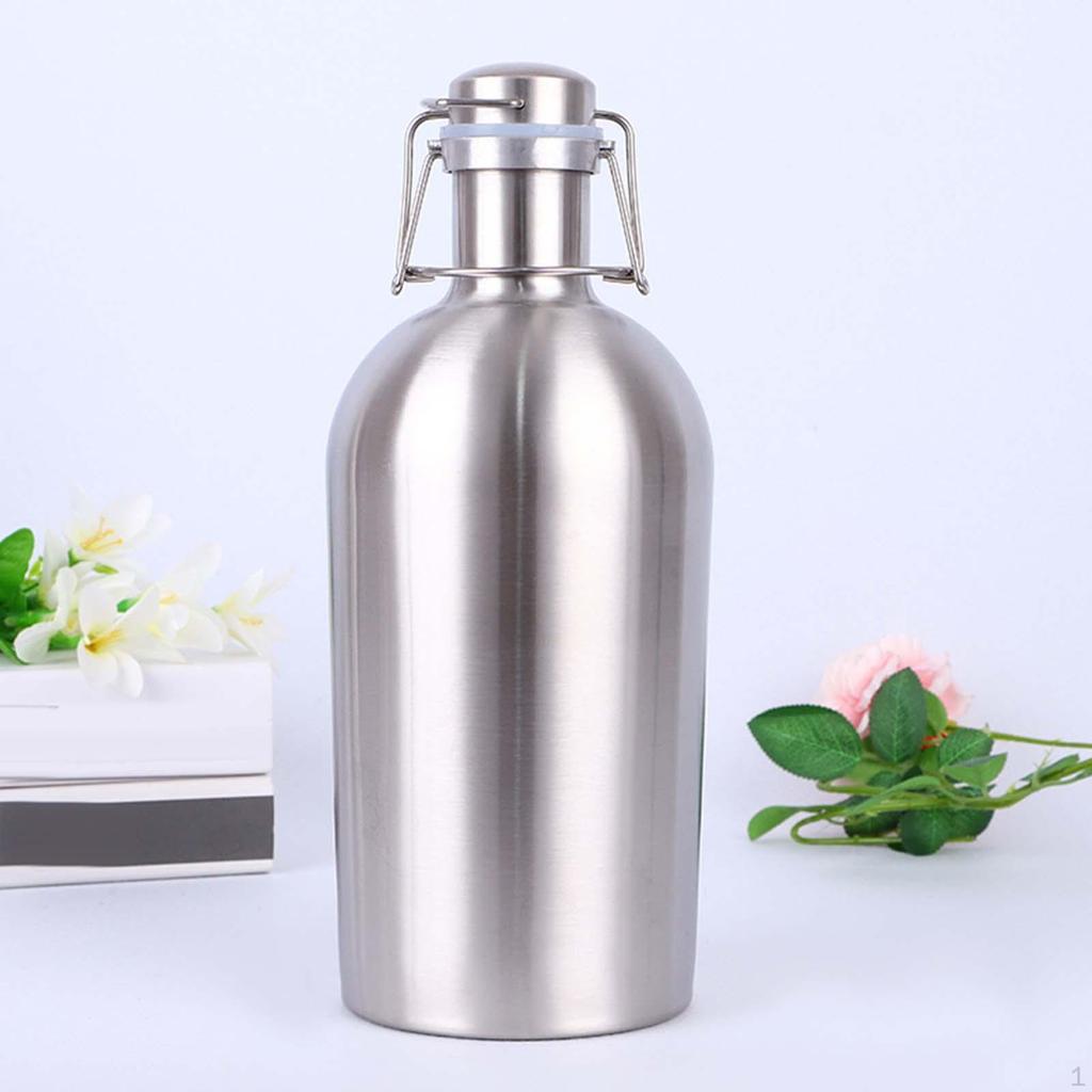 Гроулер для пивных бутылок позволяет легко наливать двухслойную герметичную воду для хранения