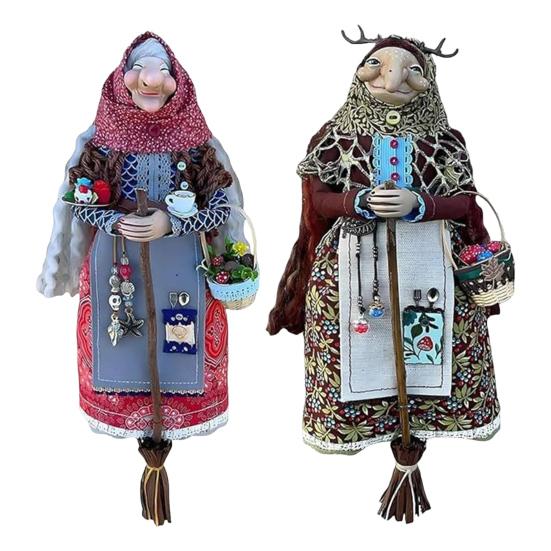 1/2 шт. Кукла-ведьма ручной работы для кухни, удачи, кулинарии, ведьмы, тканевая кукла, украшение, винтажное украшение для дома, офиса, подарок для мамы и друзей