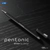 Pentonic 0.6 mm Gel Pen  | Blue & Black Ink | Smooth Writing for Office, Home & School Pack of 1 X 10pcs