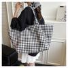 Women Plaid Large Capacity Tote Bag Fashion Shoulder Bag Handbag Shopper Storage Bag