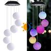 Solar Wind Chime Hummingbird Color Changing LED Outdoor Garden Decoration