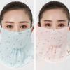 Breathable Ice Silk Mask Nylon Sunscreen Veil High Quality Face Gini Mask