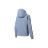 Толстовка с капюшоном на молнии Li Ning Fitness Series, однотонная, с логотипом, свободного кроя, для женщин, мягкая, серо-голубая, AWDSA68-3
