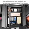 Center Console Organizer Tray For -2025 GMC Sierra/Chevy Silverado Armrest Box Car Storage Secondary Car Box ABS Accessories