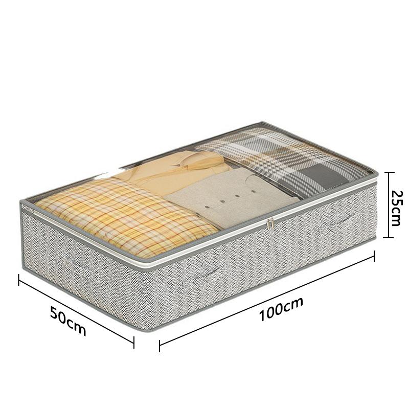 Большая сумка для хранения под кроватью, домашняя одежда, одеяла, складной шкаф, органайзер, контейнер с прозрачным окном