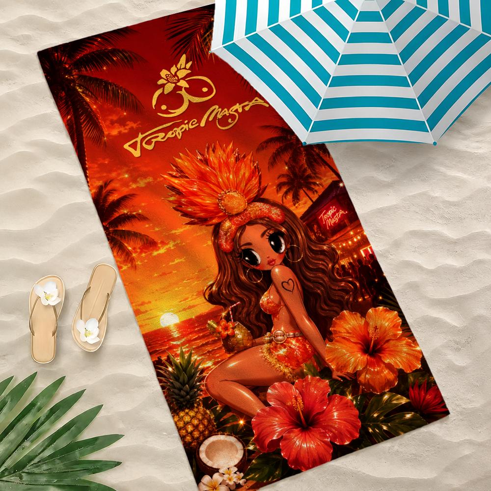 Album K-KAROL G Tropicoqueta Towel Towel beach towel, quick drying absorbent bath towel for Swim,Gym,Camping,Outdoor hot