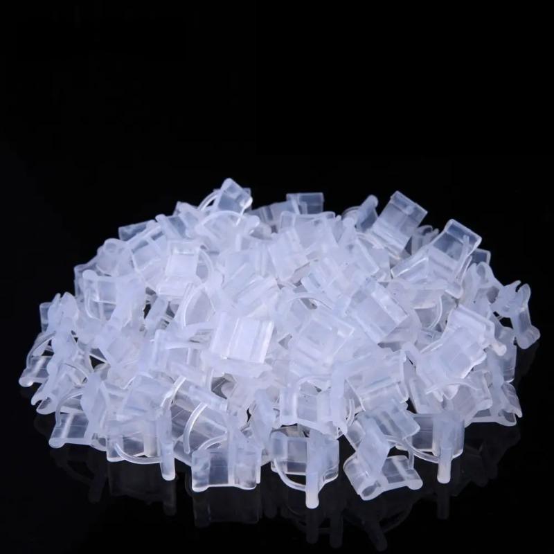 5/25/30/50/100PCS Plastic Seeding Grafting Clip Tomato Clip Gardening Accessories Plant Support Clips Plant Stand Grafting Tools