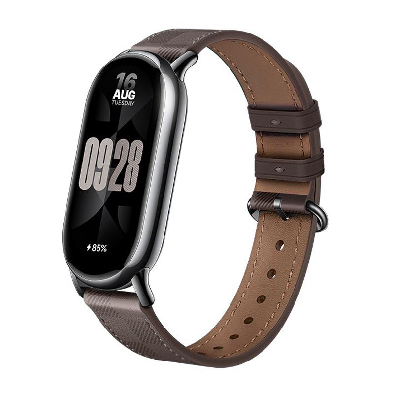 Ремешок для браслета Xiaomi Mi Band 8, модный кожаный сменный браслет Miband 8, NFC, нейлоновый браслет Mi Band 8