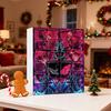 Hazbin Hotel Advent Calendar 24 Day Christmas Countdown Box with Unique Window Design Multifunctional Holiday Decoration for Kids Rooms Houses Cars