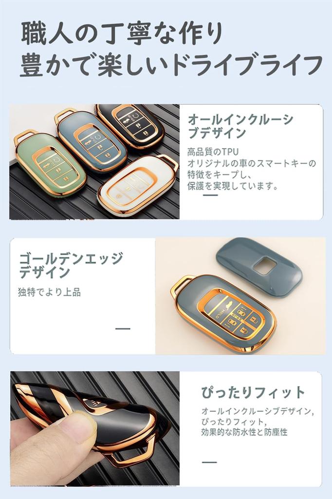 ONTTO Эксклюзивный чехол для смарт-ключа Honda, чехол для ключа, держатель для ключей из силиконового ТПУ материала. Совместим с HONDA new Step Wagon RP678NEW Odyssey 202