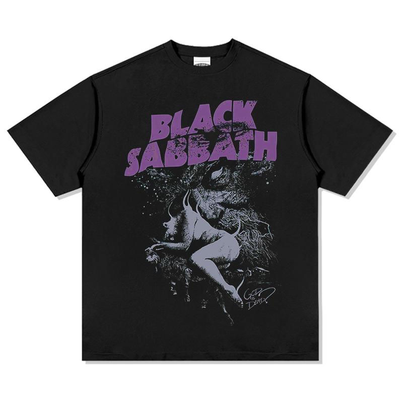 Black Metal Rock Band T-shirt Men Women Fashion Casual Graphic Tops Unisex Oversized T Shirt Hip Hop Tee Clothing Streetwear