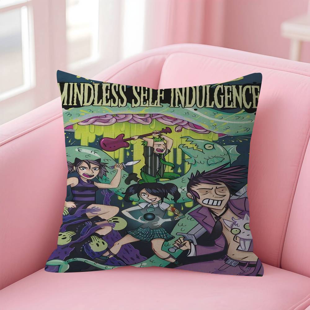Известные Панк-Группы MMindless Self Indulgence Подушка Чехол для Подушки Наволочка Гостиная Диван Домашний Декор Индивидуальный