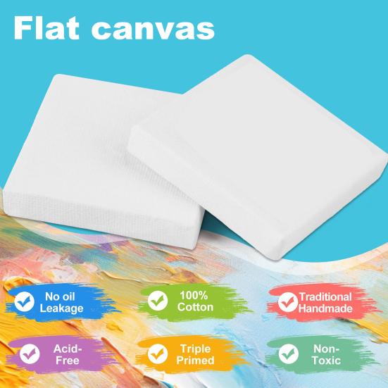 10 шт. Доска для масляной живописи без утечки масла, тройная грунтовка, деревянный мини-грунт, эластичный холст для масляной акварели, акриловых художественных принадлежностей, художественный грунтованный холст