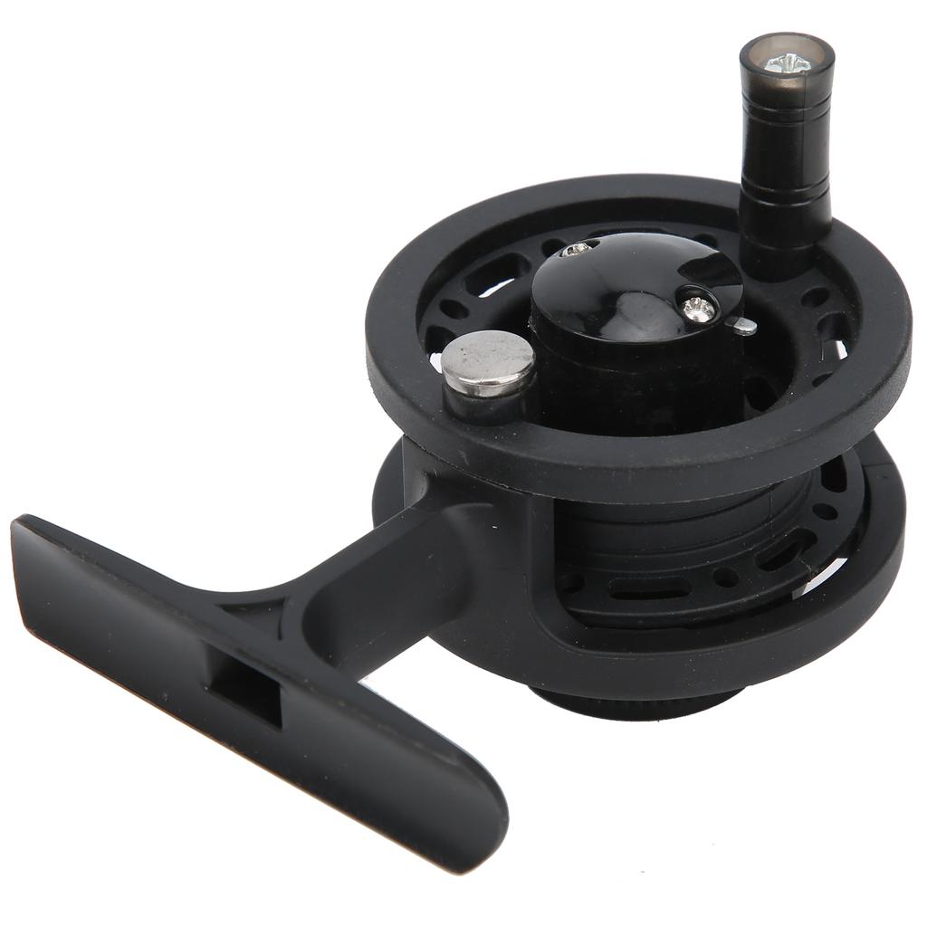 Металлическая катушка с передним колесом для подледной и нахлыстовой рыбалки, переключаемая для правой и левой руки, с высокой ножкой(5см