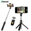 Ahowie 3 In 1 Wireless Bluetooth Selfie Stick for iphone/Android/Huawei Foldable Handheld Monopod Shutter Remote Extenda
