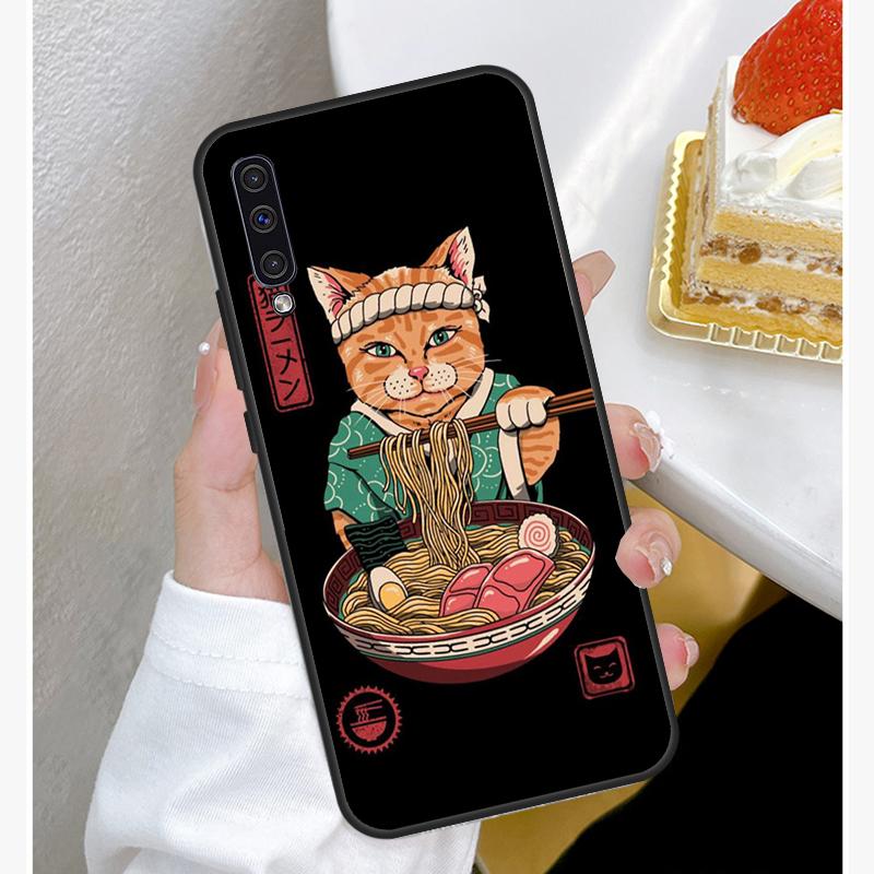 Чехол для телефона в японском стиле Ukiyo-e Cat Art для Samsung Galaxy A50 A70 A02S A20S A21S A52S A12 A32 A52 A72 A51 A71