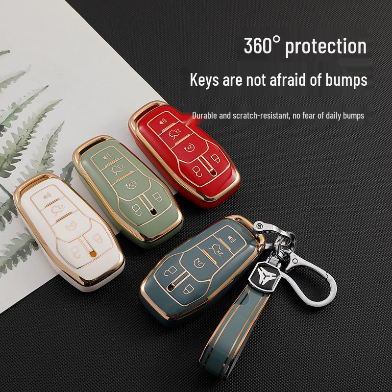 Ford Key Case for Mondeo, Focus, Edge, Explorer - Unisex Bag Shell Buckle