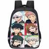 Spacious Jujutsu Kaisen Backpack For Kids With Lightweight Oxford Fabric