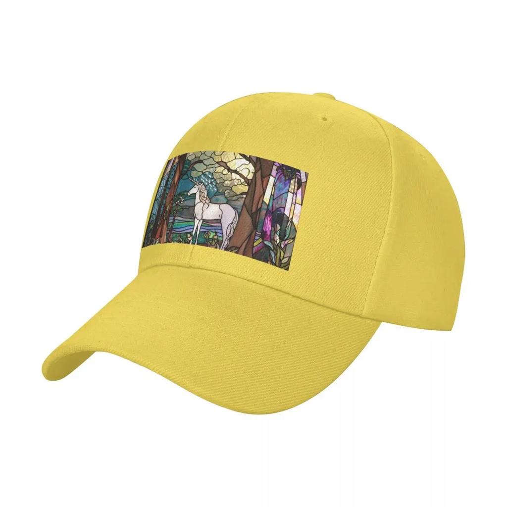 Stained Glass Unicorn Baseball Cap winter hats for men Hat Beach beach hat Women's Golf Wear Men's