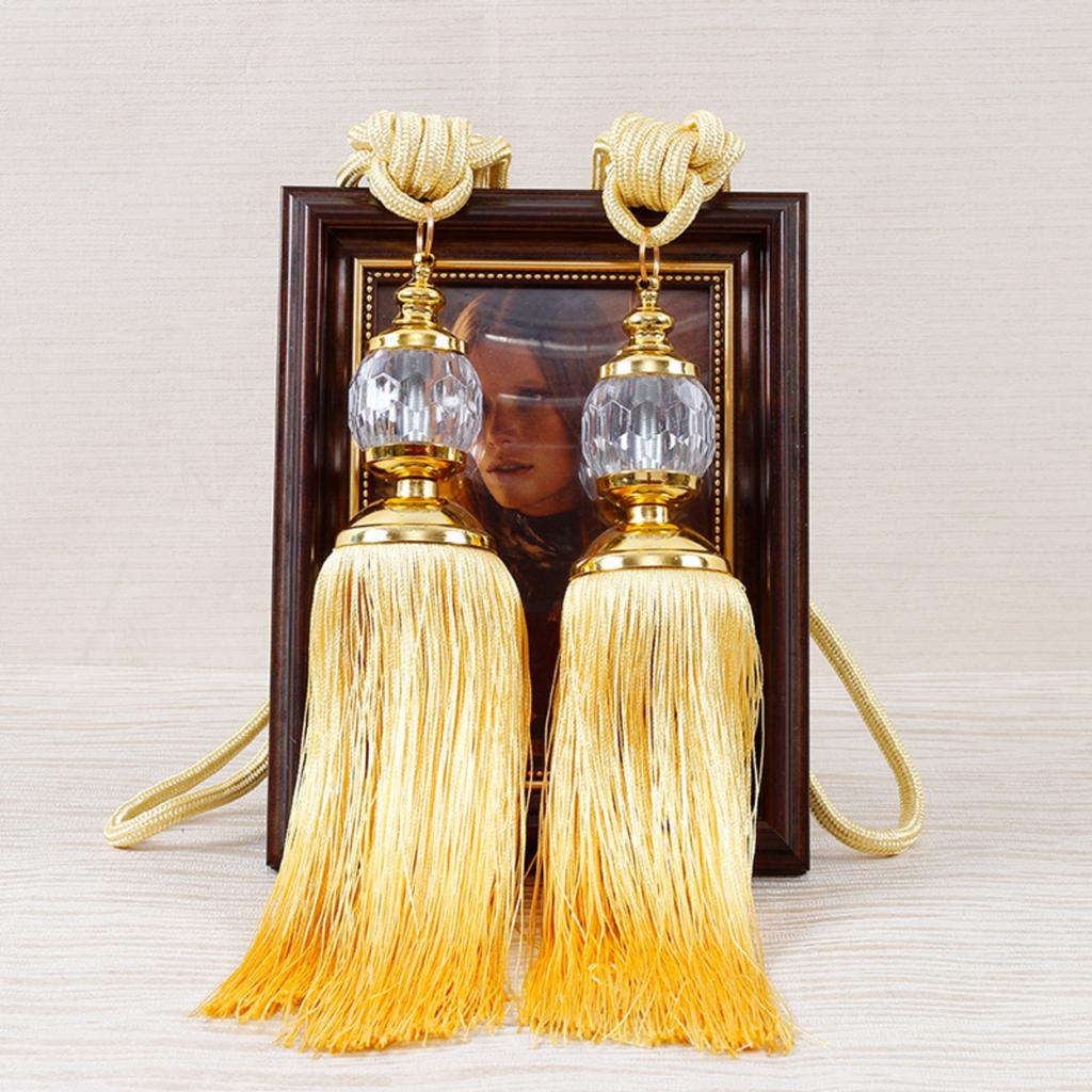 European- Curtain Tassels, Fringe Trims, Crystal Balls, Tiebacks, And Drawstrings Living Room Curtain Accessories And Hanging Balls