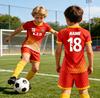High Quality Customizable Polyester Quick Dry Soccer Jersey Top for Unisex with Personalized Team Uniform and Matching Shorts