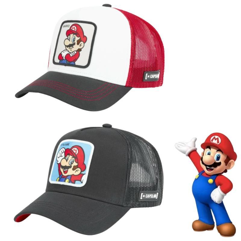 Cute And Sweet Mario Character Cotton Baseball Cap For Protection And Warmth