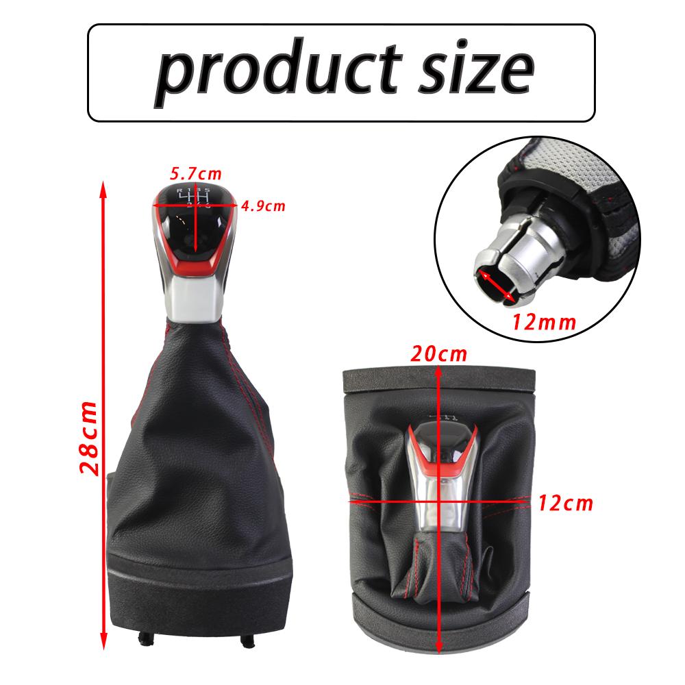 5/6 Speed Manual Shift Knob Kit with Bracket Base for Seat For ibiza 2002-2010 Simple Installation No Tools Needed