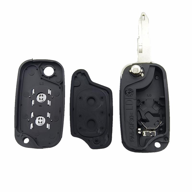 Cocolockey Для Renault Megane 3 Modus Clio3 Kangoo Twingo 2 3-кнопочный Складной Раскладной Брелок-Пульт Корпус Чехол Замена 206 Лезвие
