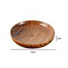 Japanese Wild Jujube Wood Fruit Dish Whole Wood Fruit Plate Snack Wood Dish Round Wooden Plate