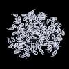 100pcs White Curtain Hooks Plastic Curtain Rings with Hooks for Hanging Window Treatment Accessorie