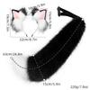 Fox Ear Headband With Tail Set Cosplay Costume Accessory Halloween Party Anime Convention