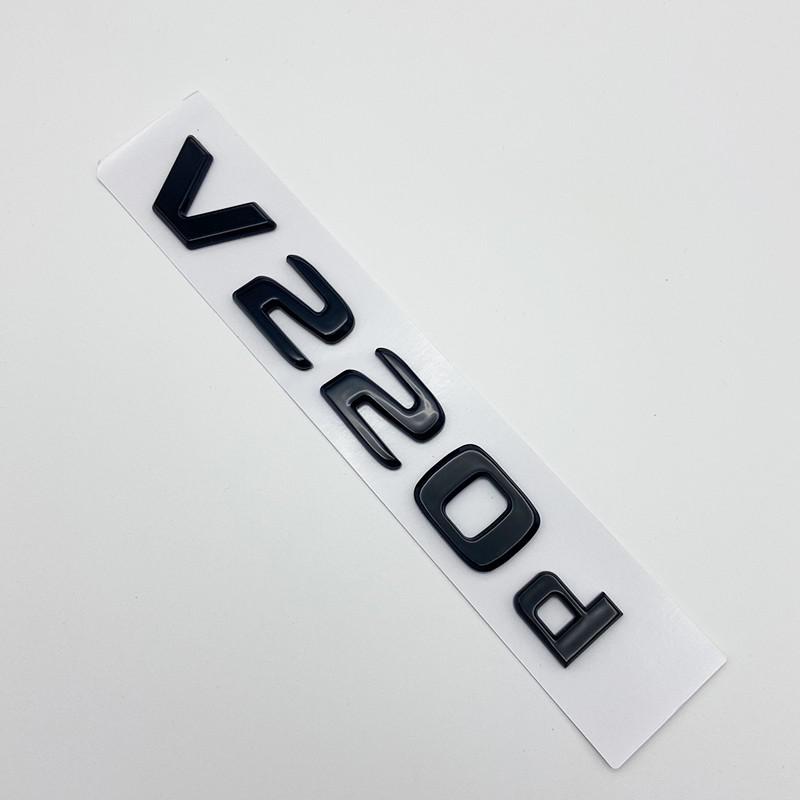 DZECY1 3D Letters V200d V220d V250d V300d V350d ABS Emblem for Mercedes Benz V Class Car Fender Badge Trunk Nameplate Logo Sticker