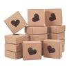 WTEMPO Heart-Shaped Clear Window Paper Gift Boxes Perfect for DIY Crafts & Trinket Packaging Birthday Wedding Party Decor Treat Boxes