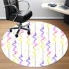 1pc Colorful Streams Office Round Rug, Non-slip, Soft and Durable Office Rug for Interior Decoration, Perfect for Office, Beautiful Decoration yy26032