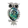 Women Fashion Owl Shell Broochpins Elegant All-match Scarf Buckle Suit Brooches Decoration