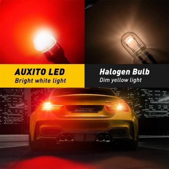 4pc LED Bulbs For Brake Stop Tail Signal Light 7443 7441 7440 7444 Bright Red EO
