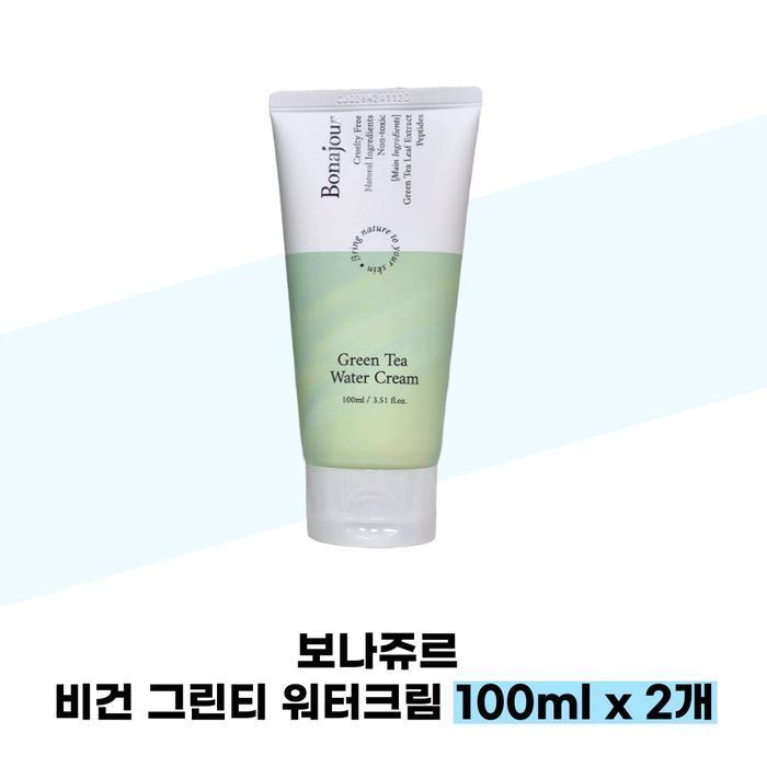 Bonajour Vegan Green Tea Water Cream 100ml x 2 (37541524)