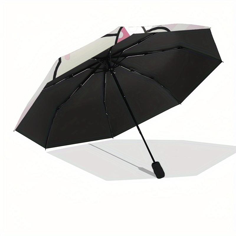 Hello Kitty, Gumball Machine Automatic opening and closing folding umbrella with 8 rib frame and compact travel design, perfect for all occa