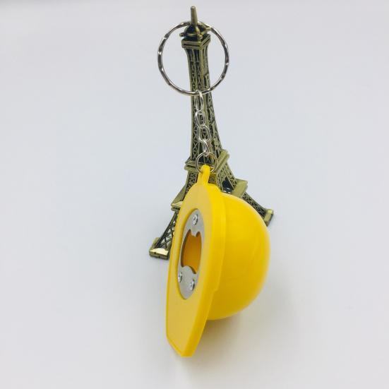 2 шт. Подвесная пряжка Многоцелевая Форма шлема Декоративный дизайн открывалки для бутылок Защита от потери Креативный ключ