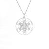 Archangel Michael Metatron Cube Necklace For Men Women Flower Of Life Stainless Steel Magic Hexagram Pendants Spiritual Jewelry